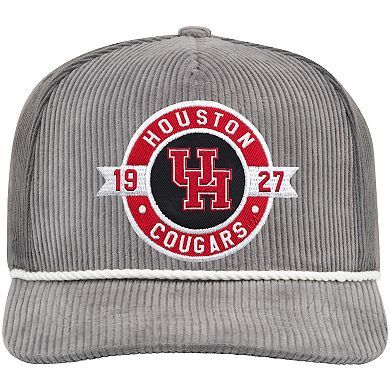 Men's Colosseum Gray Houston Cougars Where's My Hat Podium Adjustable Trucker Hat