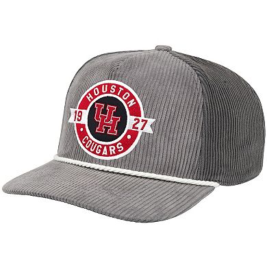 Men's Colosseum Gray Houston Cougars Where's My Hat Podium Adjustable Trucker Hat