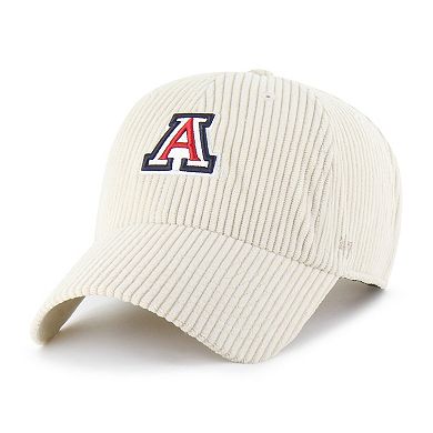 Unisex '47 Cream Arizona Wildcats Luminance Mellow Clean Up Adjustable Hat