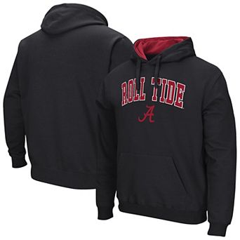 Men's Colosseum Black Alabama Crimson Tide Rally Cry Fleece Hoodie