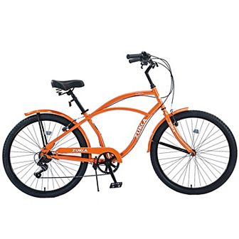 LOVMOR Men's 26 Inch Beach Cruiser Bike 7 Speed Multi Colors