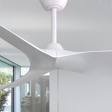 LOVMOR 52 Inch Indoor Ceiling Fan No Light 6 Speed Reversible DC Motor 3 ABS Blades