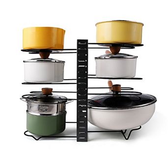 LOVMOR Adjustable pot rack kitchen rack and storage rack kitchen organization and storage