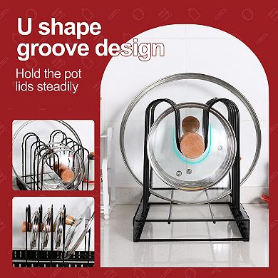 LOVMOR Adjustable pot rack kitchen rack and storage rack kitchen organization and storage