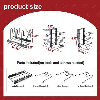 LOVMOR Adjustable pot rack kitchen rack and storage rack kitchen organization and storage