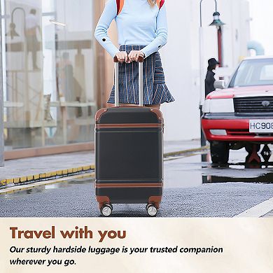 LOVMOR Hardshell Luggage Sets with Bags 28 IN