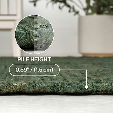 Griffin Rustic Farmhouse Woven Jute Area Rug