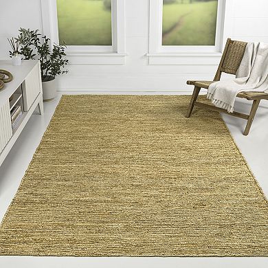 Griffin Rustic Farmhouse Woven Jute Area Rug