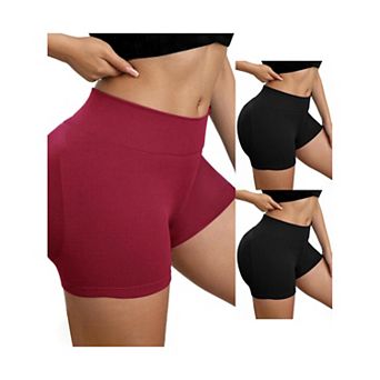 3 Packs Women's Slimming Waist Hip Lifter Control Panties Workout Sport Running Shaper Short