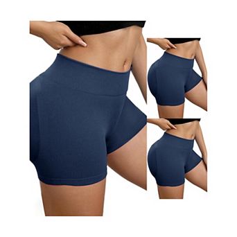 3 Packs Women's Slimming Waist Hip Lifter Control Panties Workout Sport Running Shaper Short