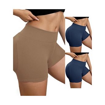 3 Packs Women's Slimming Waist Hip Lifter Control Panties Workout Sport Running Shaper Short