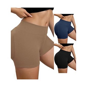 3 Packs Women's Slimming Waist Hip Lifter Control Panties Workout Sport Running Shaper Short