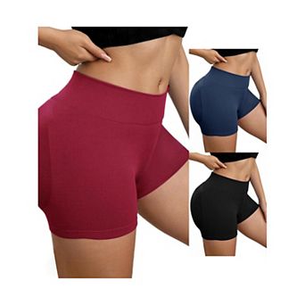 3 Packs Women's Slimming Waist Hip Lifter Control Panties Workout Sport Running Shaper Short