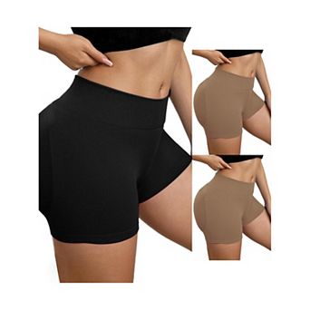 3 Packs Women's Slimming Waist Hip Lifter Control Panties Workout Sport Running Shaper Short