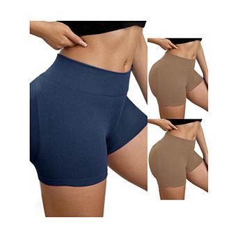 3 Packs Women's Slimming Waist Hip Lifter Control Panties Workout Sport Running Shaper Short