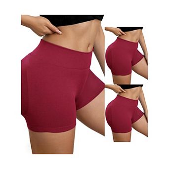 3 Packs Women's Slimming Waist Hip Lifter Control Panties Workout Sport Running Shaper Short