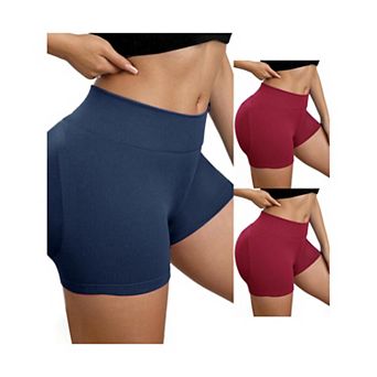 3 Packs Women's Slimming Waist Hip Lifter Control Panties Workout Sport Running Shaper Short