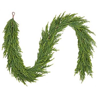 9 ft Realistic Christmas Garland Pine Garland for Mantle, Dense Artificial Greenery Garland