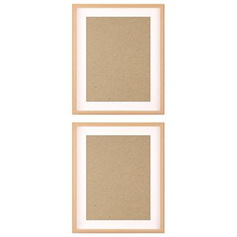 2 pc Art Modern Picture Frames for Wall Hanging or Tabletop Display 10"x12"
