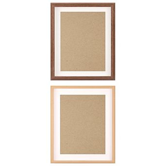 2 pc Art Modern Picture Frames for Wall Hanging or Tabletop Display 10"x12"