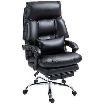 HOMCOM Overstuffed Office Chair, Reclining Computer Chair