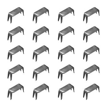 20 pc Zipper Stoppers, #8 Top & Bottom Stops for Zippers Rescue Repair