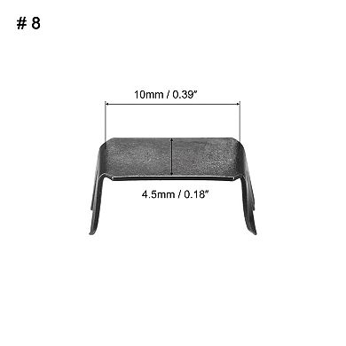 20 Pcs Zipper Stoppers, #8 Top & Bottom Stops for Zippers Rescue Repair