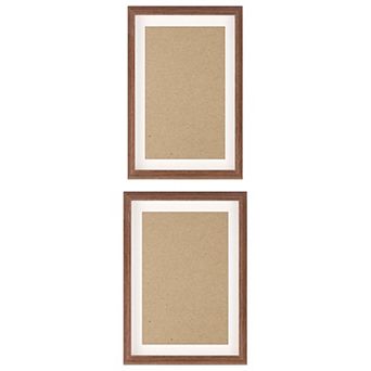 2 pc Art Modern Picture Frames for Wall Hanging or Tabletop Display 4"x6"&5"x7"