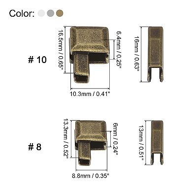 Zipper Repair Kits, Retainers Box & Insertion Pins, #3 #5 #8 #10 Metal Latch Sliders