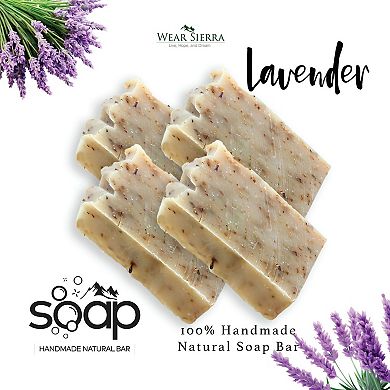 Handmade Natural Refreshing Lavender Beauty Bar 4 Pack Soap, Gift For Her