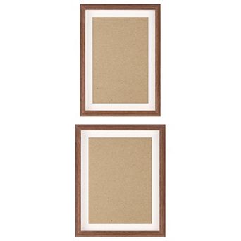 2 pc Art Modern Picture Frames for Wall Hanging or Tabletop Display 5"x7"&8"x10"