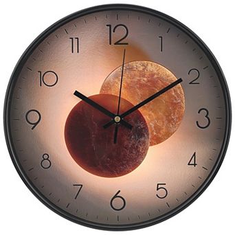 Exquisite Patterns Wall Clock, Silent Non Ticking Battery Operated Modern Clocks, 12x12x1.6 Inch