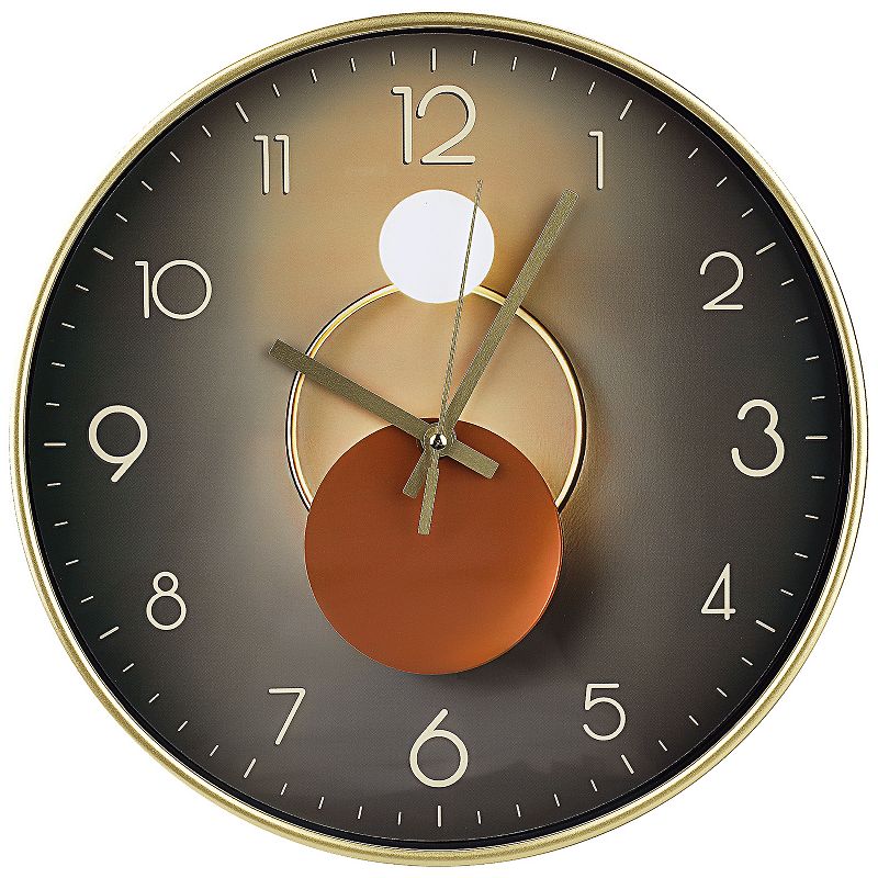 Exquisite Patterns Wall Clock, Silent Non Ticking Battery Operated ...