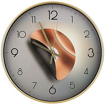 Exquisite Patterns Wall Clock, Silent Non Ticking Battery Operated Modern Clocks, 12x12x1.6 Inch