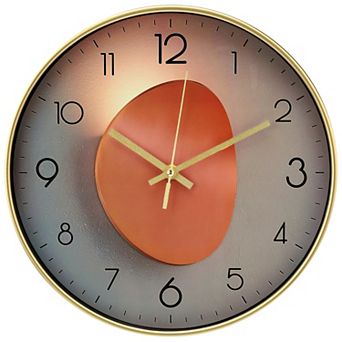 Exquisite Patterns Wall Clock, Silent Non Ticking Battery Operated Modern Clocks, 12x12x1.6 Inch