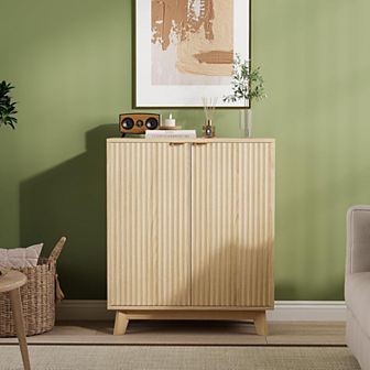 Garvee Buffet Cabinet with Storage, Wood Sideboard for Dining Room, Kitchen or Living Room