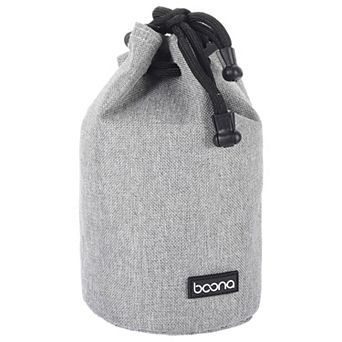 Soft Drawstring Lens Case, Cotton Pad Fleece Cloth Camera Lens Bag 7.09 x 3.9 in