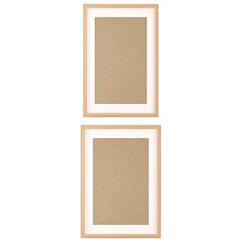 2 pc Art Modern Picture Frames for Wall Hanging or Tabletop Display 4"x6"&8.5"x11"