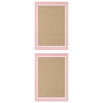 2 pc Distressed Wood Grain Photo Frame for Wall Mounting Display 3.5"x5"