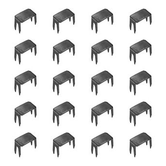 20 pc Zipper Stoppers, #10 Top & Bottom Stops for Zippers Rescue Repair