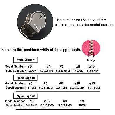 20 Pcs Zipper Stoppers, #10 Top & Bottom Stops for Zippers Rescue Repair