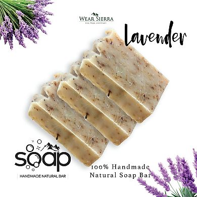 Handmade Natural Refreshing Lavender Beauty Bar 3 Pack Soap, Gift For Her