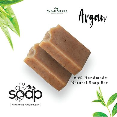 Handmade Natural Argan Beauty Bar 2 Pack Soap, Gift For Her