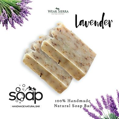 Handmade Natural Refreshing Lavender Beauty Bar 2 Pack Soap, Gift For Her