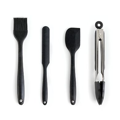 Megachef Pro Gray Silicone and Stainless Steel Cooking Utensils, Set of 14