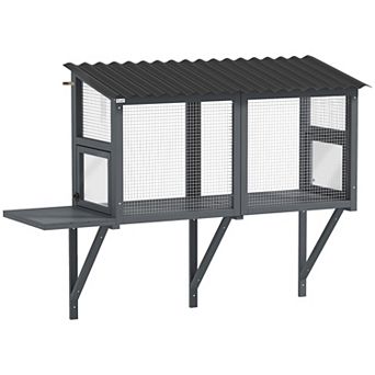 PawHut Outdoor Cat Catio, Cat Enclosure Window Perch with Jumping Platform