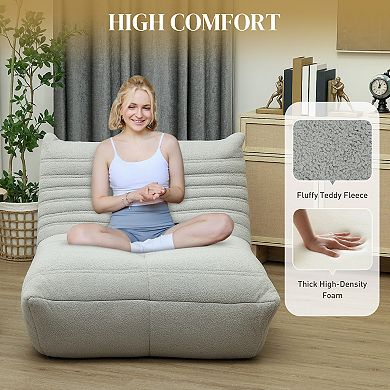 HOMCOM Bean Bag Chair for Adults, Giant Fireside Chair