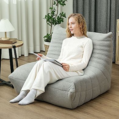 HOMCOM Bean Bag Chair for Adults, Giant Fireside Chair