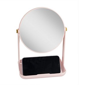 Back to School Face Mirror with 5X/1X Magnifications Accessory Tray and Phone Holder