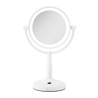 Cordless LED Lighted Countertop Mirror for Women with Magnifications 10X/1X